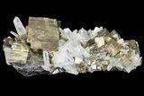 Sphalerite, Cubic Pyrite and Quartz Association - Peru #149721-1